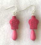 Pink Howlite Earrings 