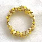 Children’s Yellow Memory Wire Bracelet 