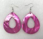 Pink Oval Earrings 
