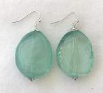 Turquoise Resin Earrings  a pair