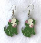 Puppy Dog Earrings  a pair