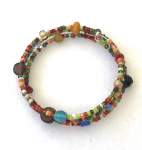 Children’s Multi Color Seed Bead Memory Wire Bracelet 